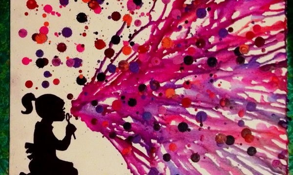 24 Cool Melted Crayon Art 11