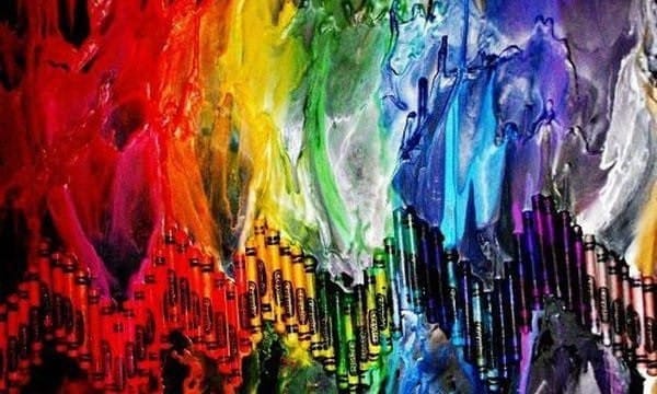 24 Cool Melted Crayon Art 7