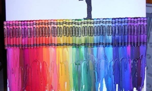 24 Cool Melted Crayon Art 9