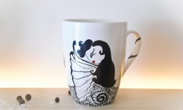 40 Creative Coffee Mug Painting Ideas 31