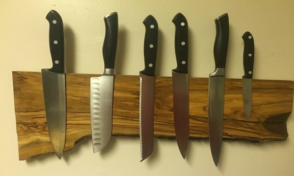DIY Magnetic Knife Board Tutorial Feature Image