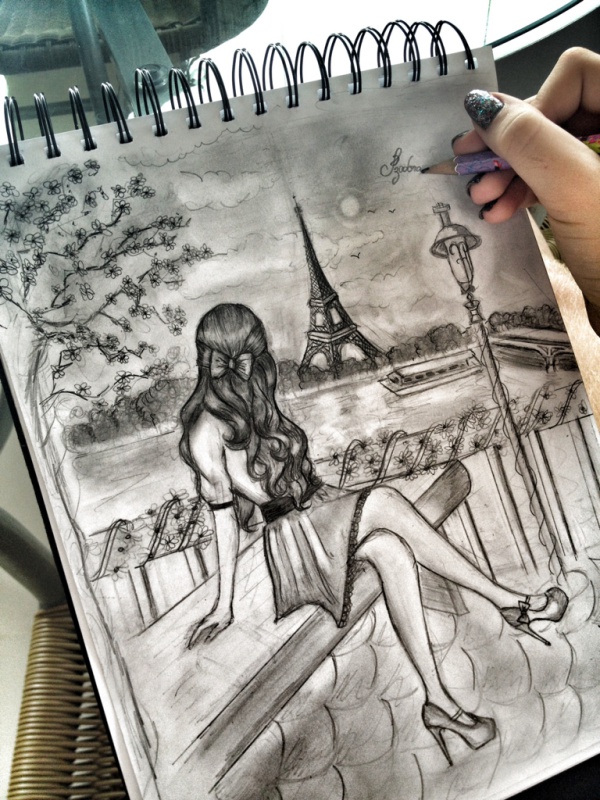 Easy-and-Beautiful-Eiffel-Tower-Drawing-and-Sketches