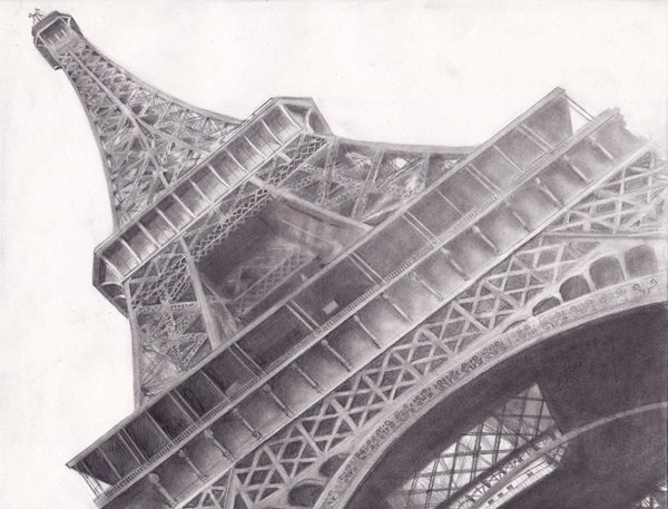eiffel tower drawing and sketches (20)