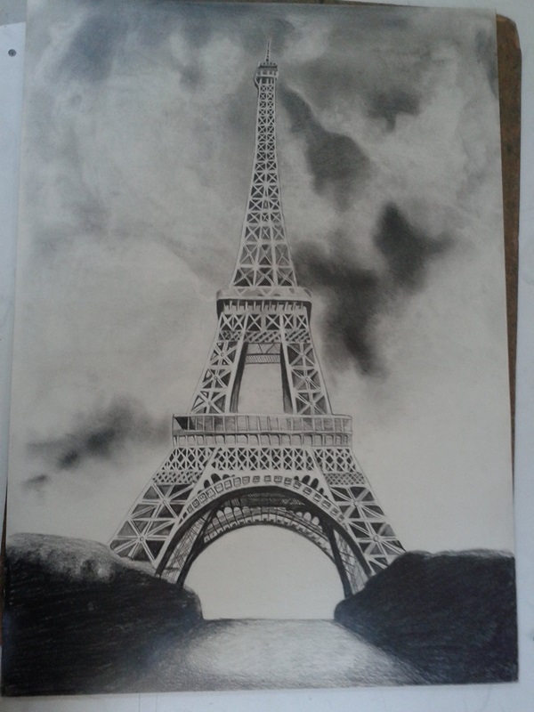 eiffel tower drawing and sketches (21)