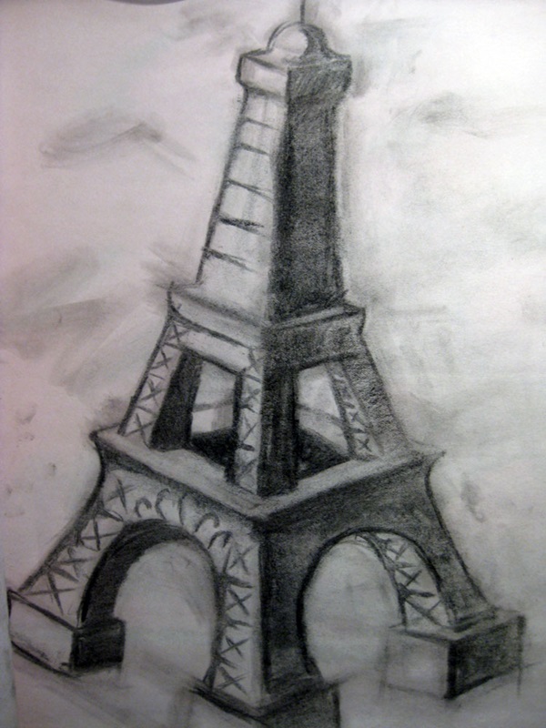 eiffel tower drawing and sketches (26)