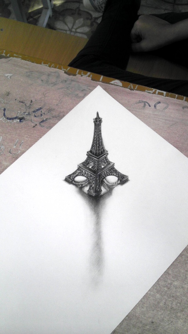 eiffel tower drawing and sketches (40)