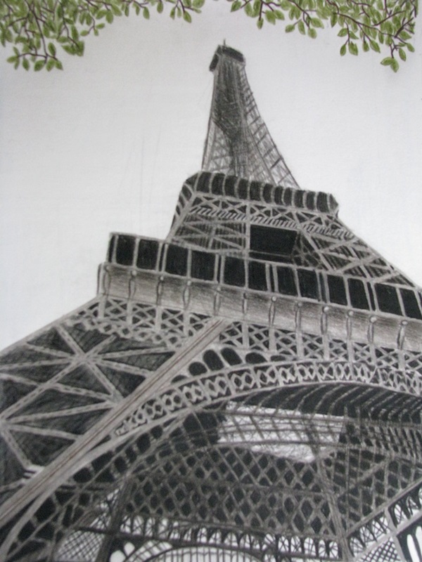 eiffel tower drawing and sketches (42)