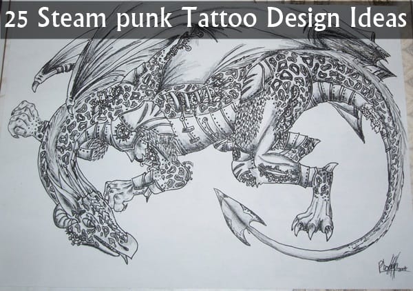 steampunk dragon tattoo