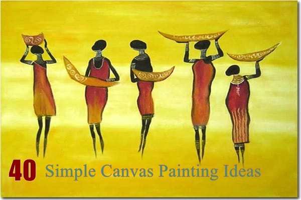 80 Easy Acrylic Canvas Painting Ideas for Beginners  Canvas painting  projects, Canvas painting, Canvas art painting