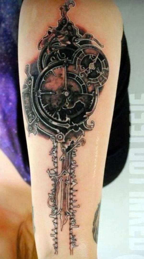 Steam punk Tattoo00004