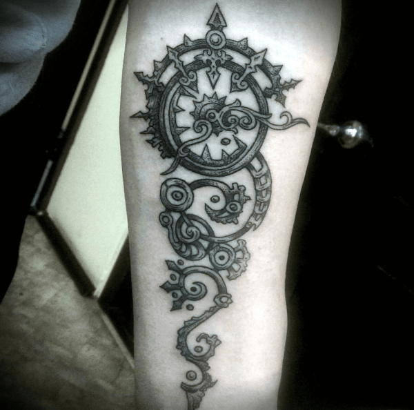 Steam punk Tattoo00011