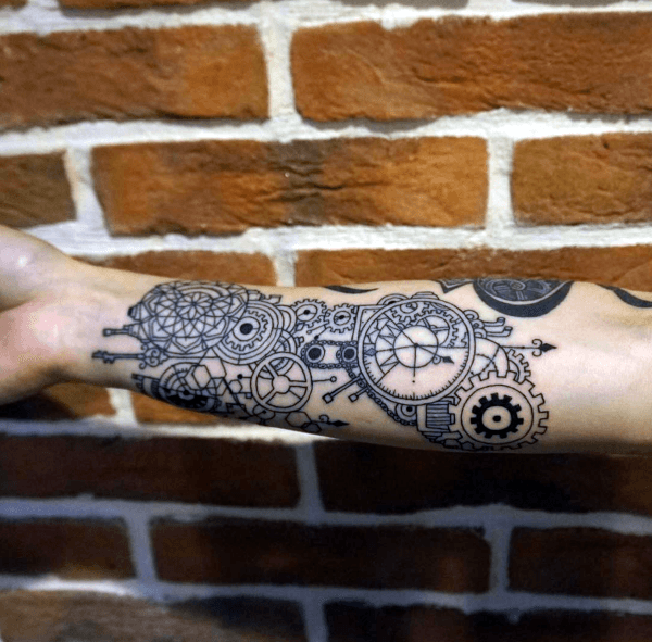 Steam punk Tattoo00015