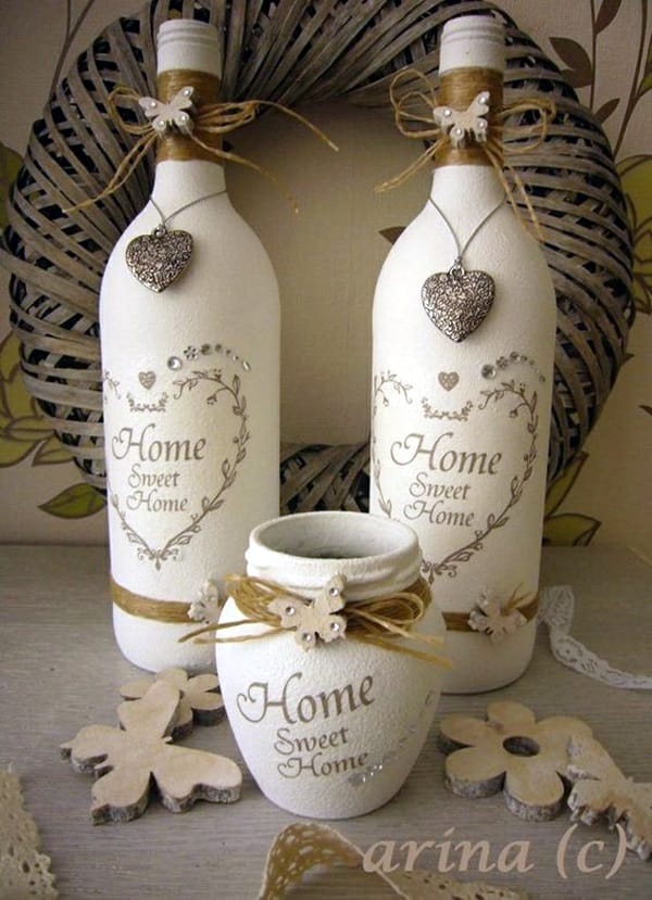 Cool Wine Bottles Craft Ideas (11)