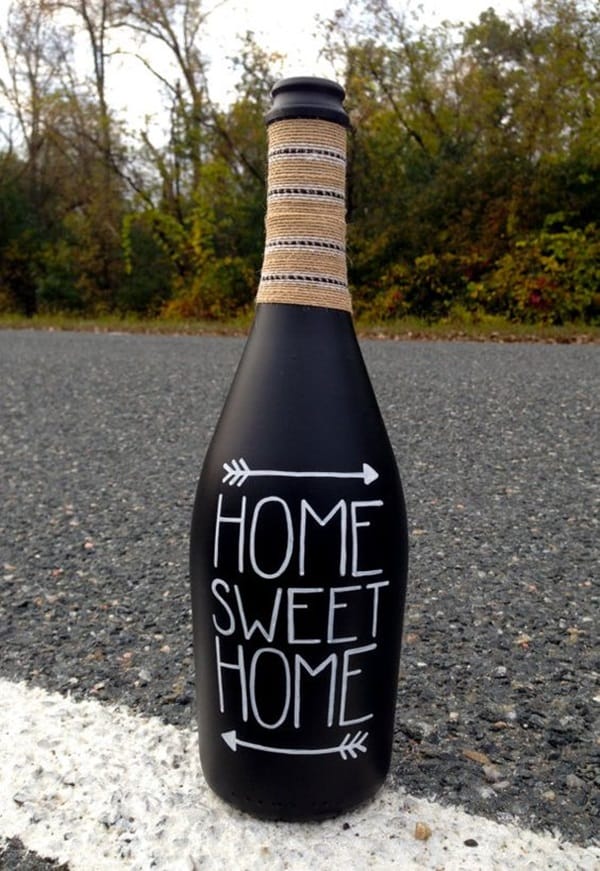 Cool Wine Bottles Craft Ideas (19)