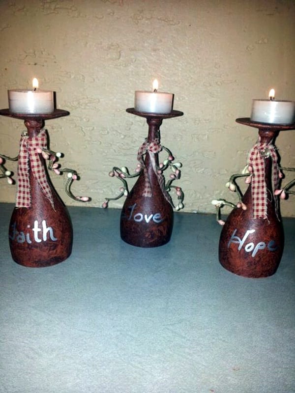 Cool Wine Bottles Craft Ideas (2)