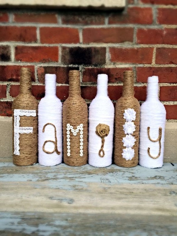 Cool Wine Bottles Craft Ideas (3)
