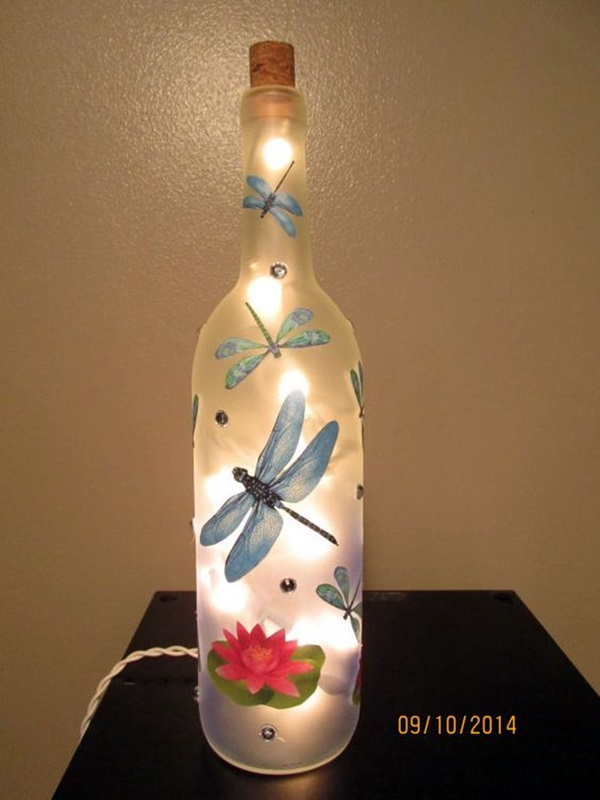Cool Wine Bottles Craft Ideas (4)