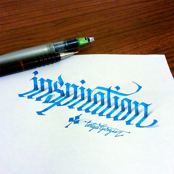 Mind Boggling 3D Calligraphy Examples By Tolga Girgin (1)