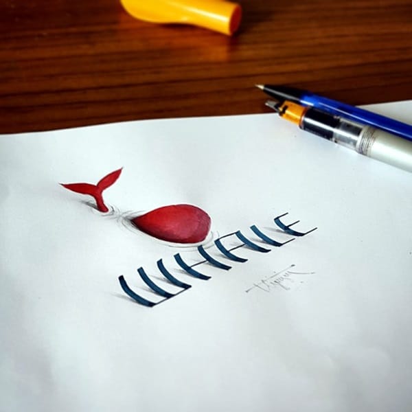 Mind Boggling 3D Calligraphy Examples By Tolga Girgin (10)