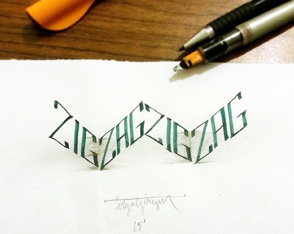 Mind Boggling 3D Calligraphy Examples By Tolga Girgin (2)