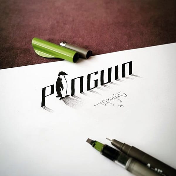 Mind Boggling 3D Calligraphy Examples By Tolga Girgin (21)