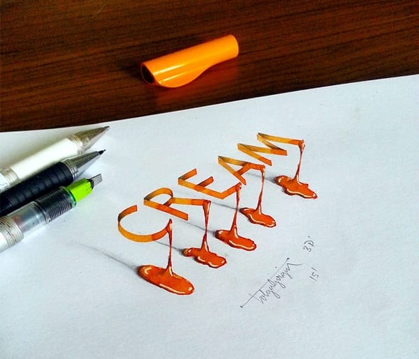 Mind Boggling 3D Calligraphy Examples By Tolga Girgin (22)