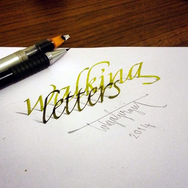 Mind Boggling 3D Calligraphy Examples By Tolga Girgin (7)