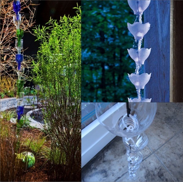 30 Decorative Rain Chain Ideas for Outdoors 11