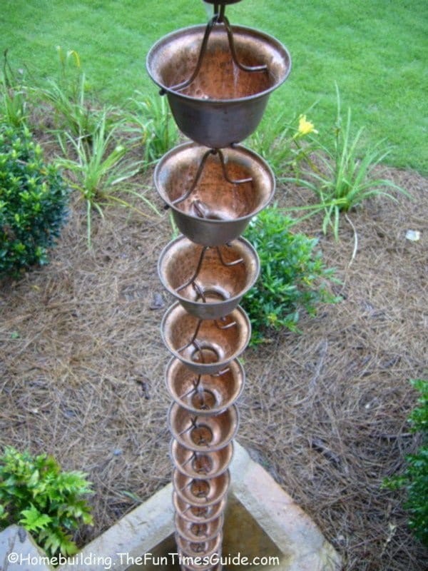 30 Decorative Rain Chain Ideas for Outdoors 13