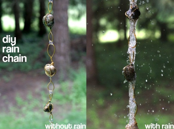 30 Decorative Rain Chain Ideas for Outdoors 18