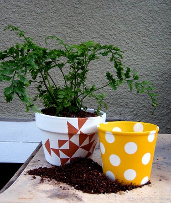 30 Flower Pot Painting Ideas 23