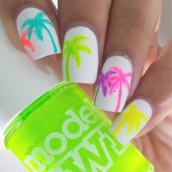 30 Uniquely Beautiful Tree Nail Art Ideas 29