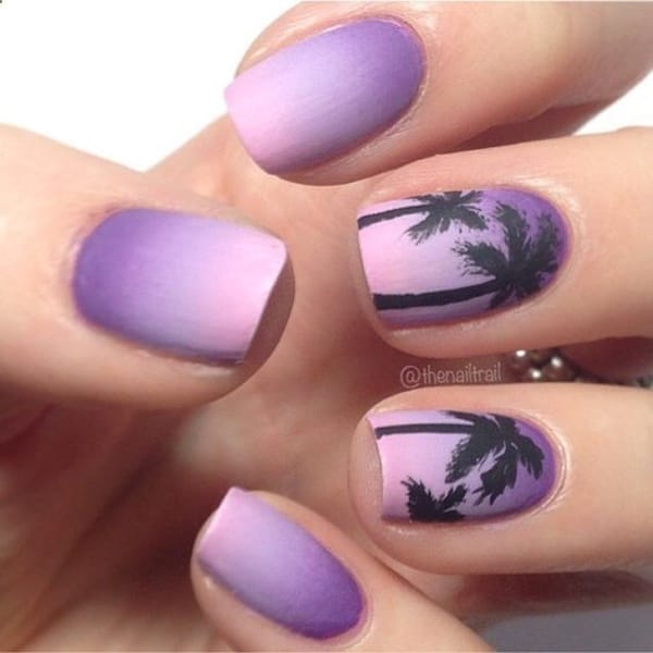 30 Uniquely Beautiful Tree Nail Art Ideas 37