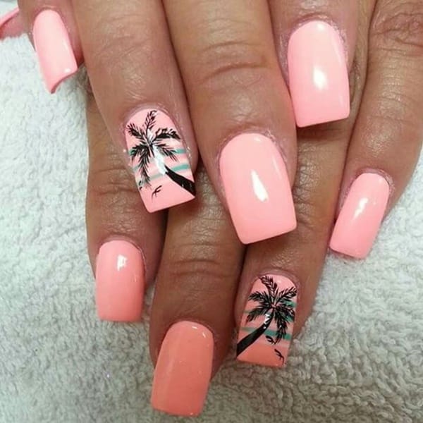 30 Uniquely Beautiful Tree Nail Art Ideas 40