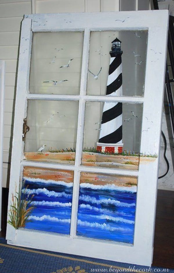 30 Window Glass Painting Ideas for Beginners 11