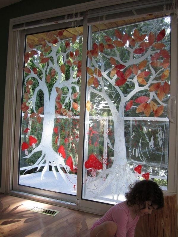 30 Window Glass Painting Ideas for Beginners 3