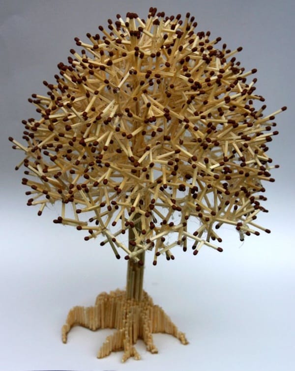 35 Experimental Matchstick Art Ideas 15