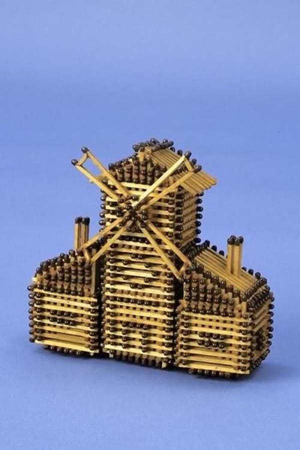 35 Experimental Matchstick Art Ideas 3