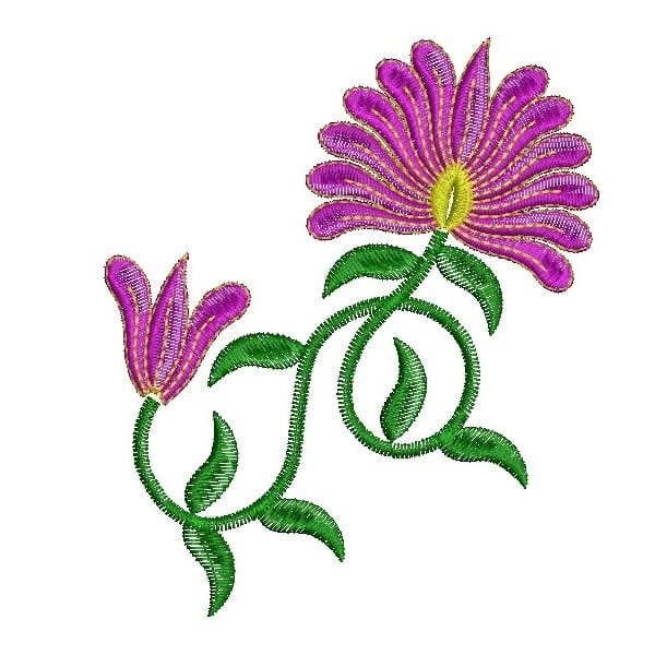 free flower download embroidery design