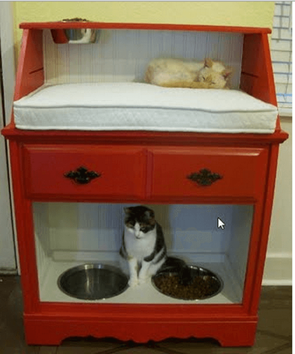 10 Ideas to Reuse Old Furnitures into Pet Beds 9