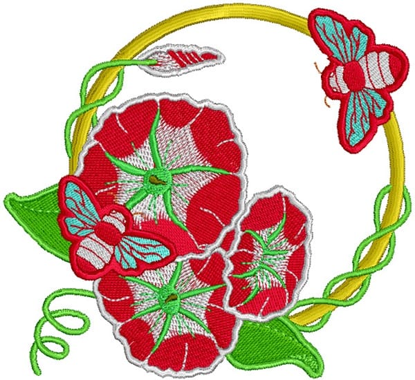 335 Free Hand Embroidery Flower Designs and Ideas 26