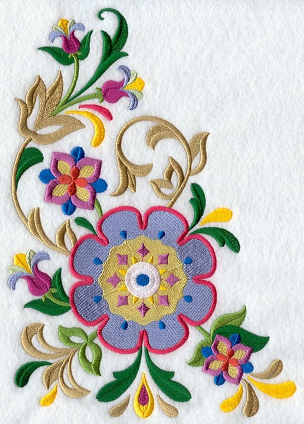 335 Free Hand Embroidery Flower Designs and Ideas 27