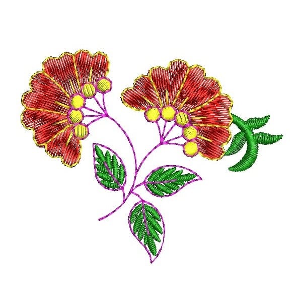 335 Free Hand Embroidery Flower Designs and Ideas 29