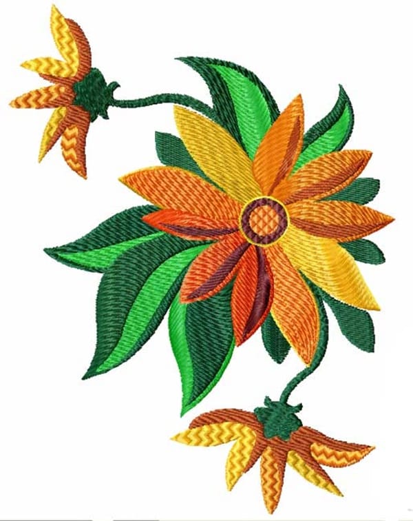 335 Free Hand Embroidery Flower Designs and Ideas 3