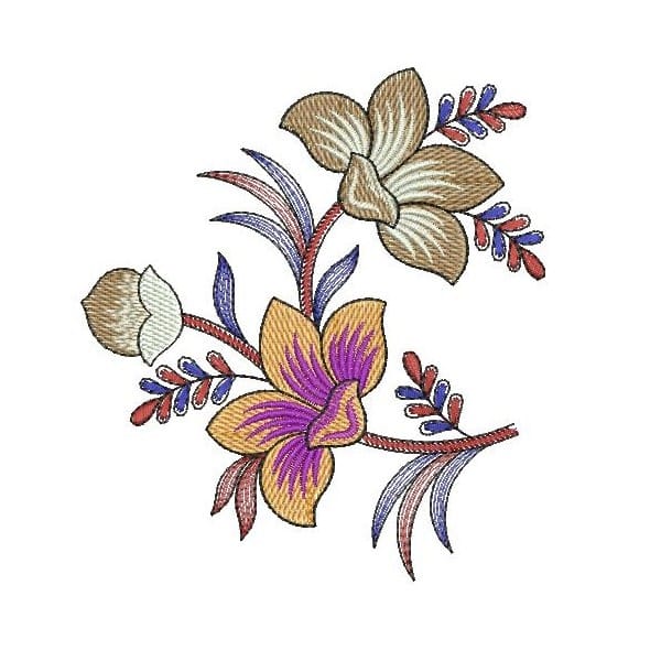 335 Free Hand Embroidery Flower Designs and Ideas 30