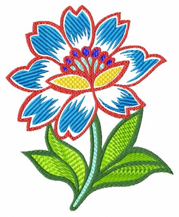 335 Free Hand Embroidery Flower Designs and Ideas 4