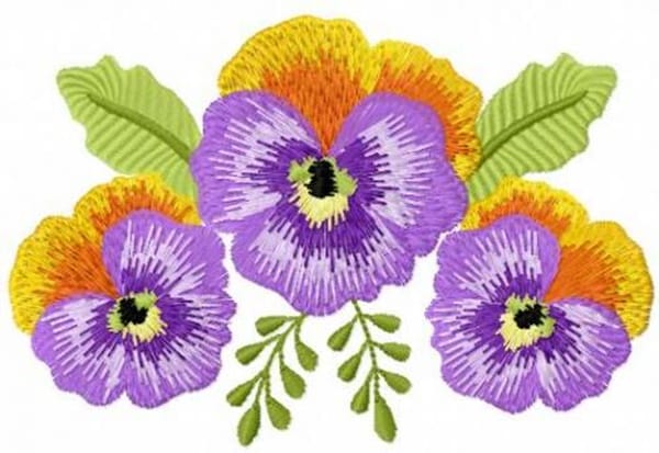 335 Free Hand Embroidery Flower Designs and Ideas 7