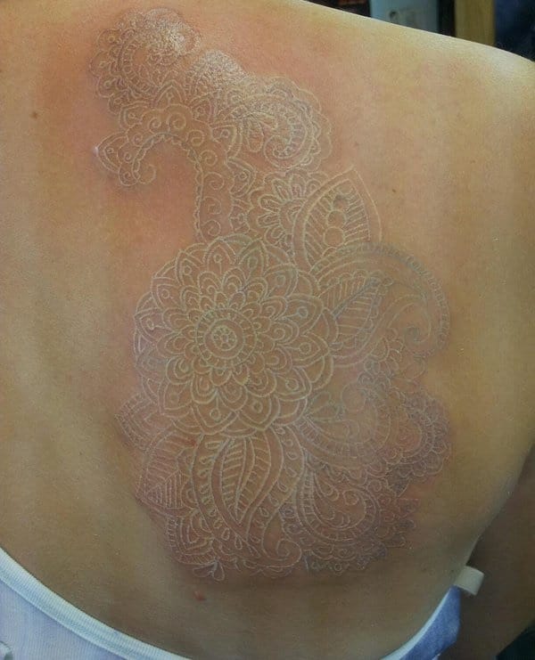 40 Unique yet Attractive Best White Ink Tattoo Designs 12