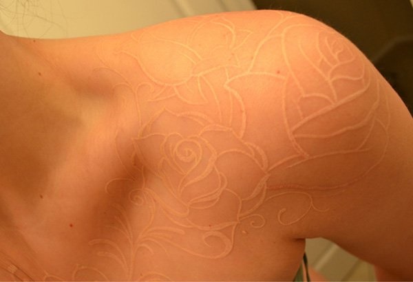 40 Unique yet Attractive Best White Ink Tattoo Designs 13