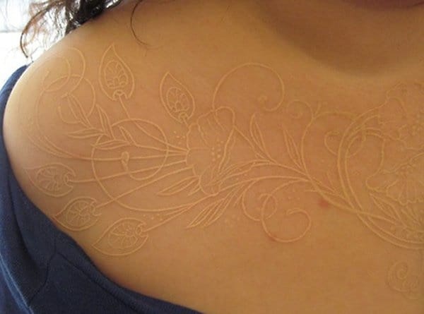 40 Unique yet Attractive Best White Ink Tattoo Designs 14